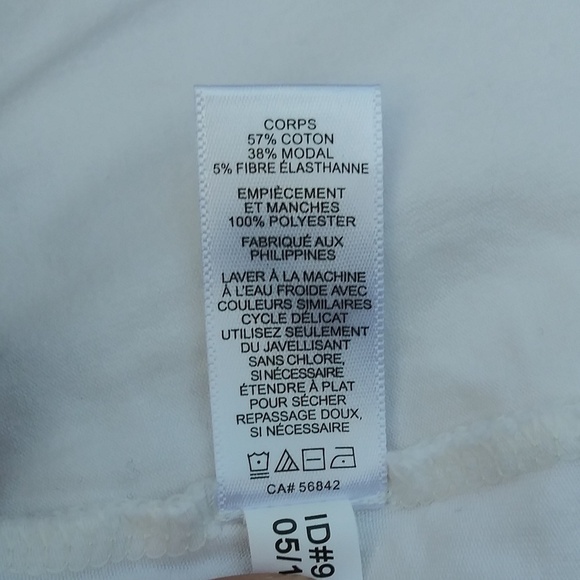 Express Sheer and Plated Sleeve Top Sz XS - Picture 6 of 6